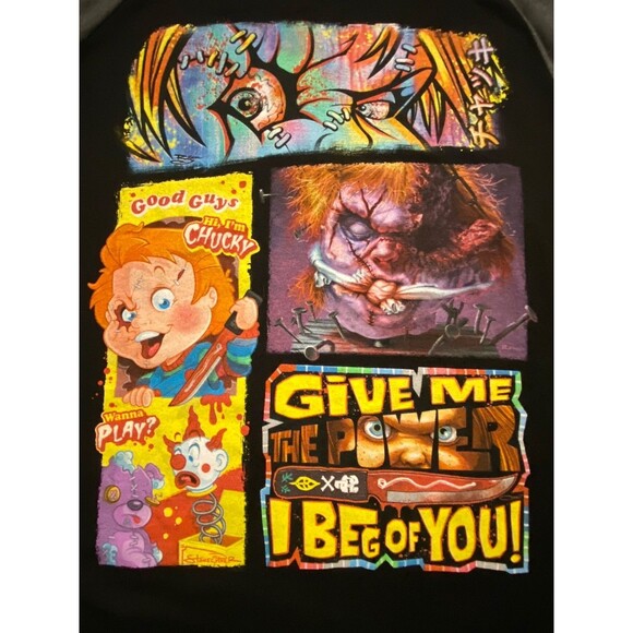 Chucky Raglan Shirt HHN Halloween Horror Nights 2023 Artist Signature Series NWT - Picture 4 of 13